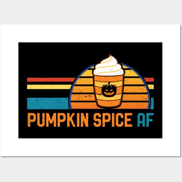 Pumpkin Spice Funny Halloween Pumpkin Gifts Wall Art by mrsmitful01